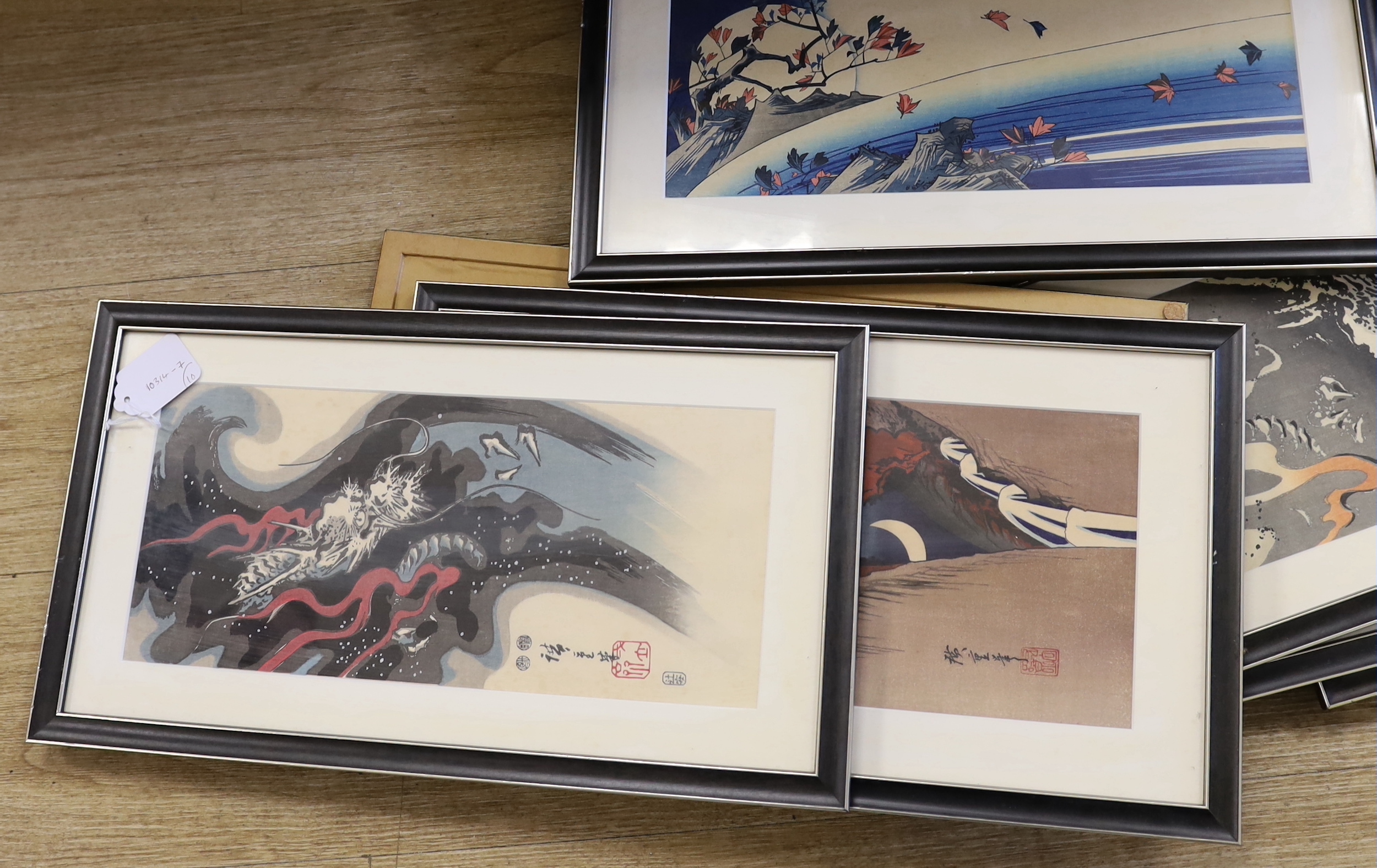 After Hiroshige, a collection of a Japanese woodblock prints